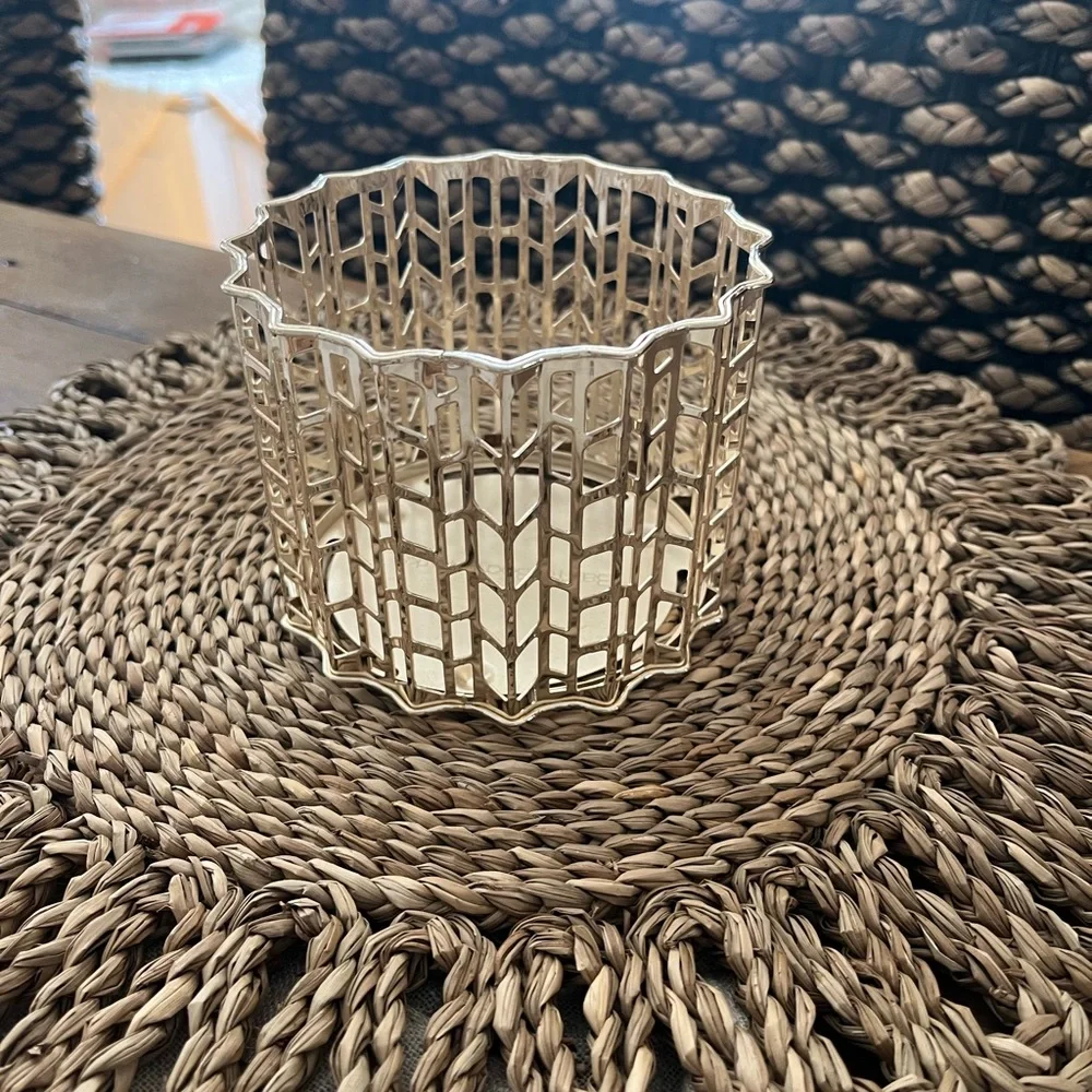 NWT BBW GOLD 3 wick candle holder - Picture 2 of 4